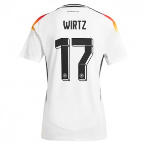 Fotbalové Dres Německo Florian Wirtz #17 Dámské Domácí Oblečení ME 2024 Krátký Rukáv